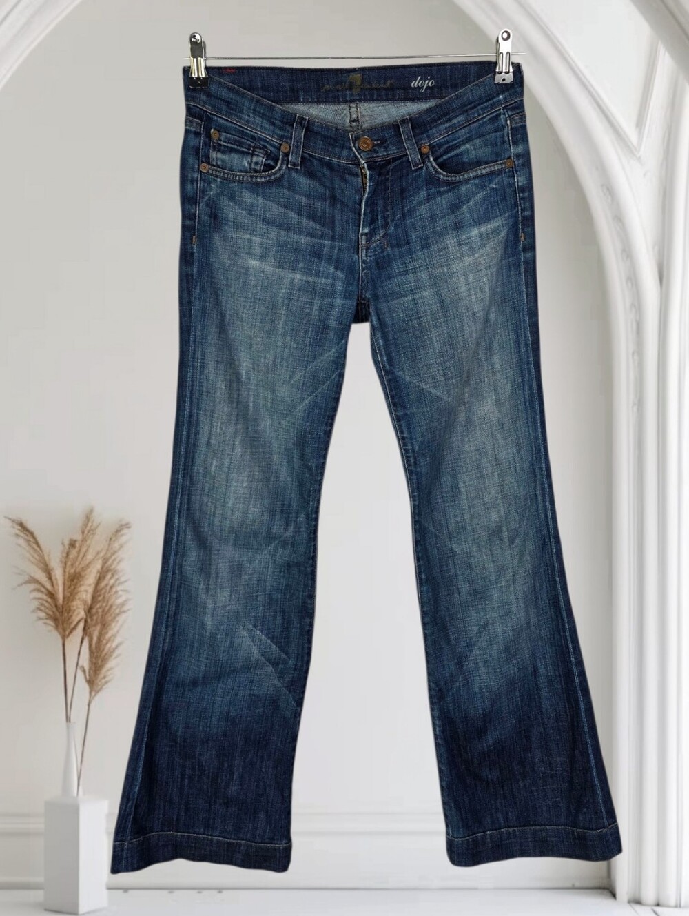 7 For All Mankind Y2K Low Rise Dojo Jeans Size 26